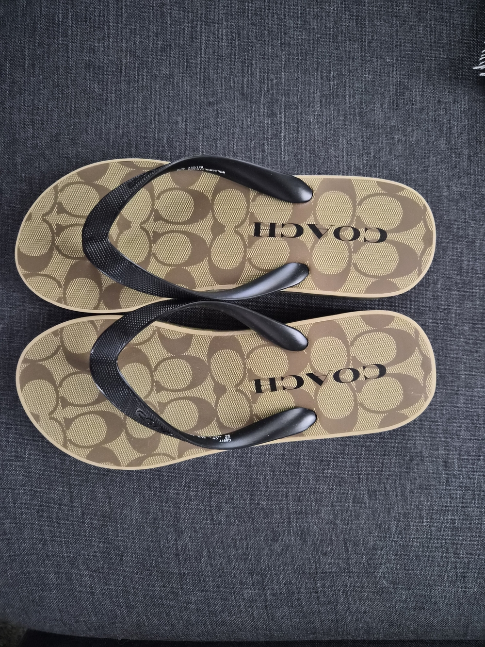 Coach Lynn platform signature flip flop.